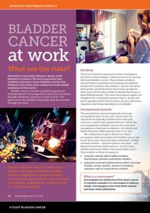Bladder Cancer at Work (PDF)