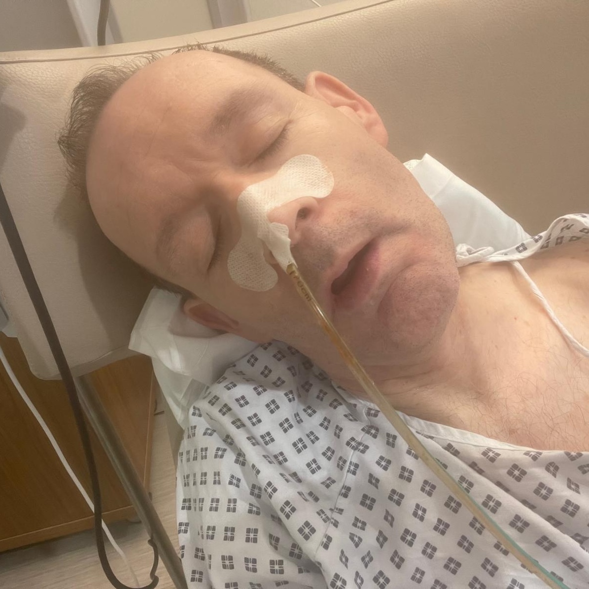 Graphic image from Adam Smith’s bladder cancer surgery and recovery